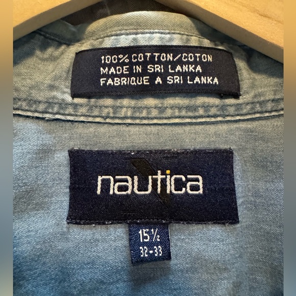 Nautica Chambray Button Down - Picture 2 of 5